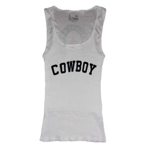 Beyonce Tank‎ Top Women's S White Rib Official Merch 2025 Cowboy Carter Tour NEW